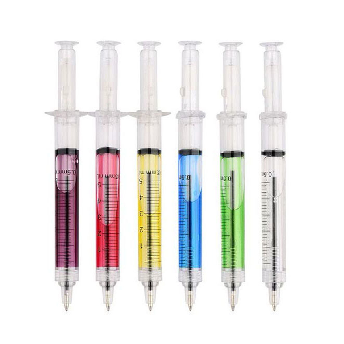 Syringe Shaped Plastic Pen
